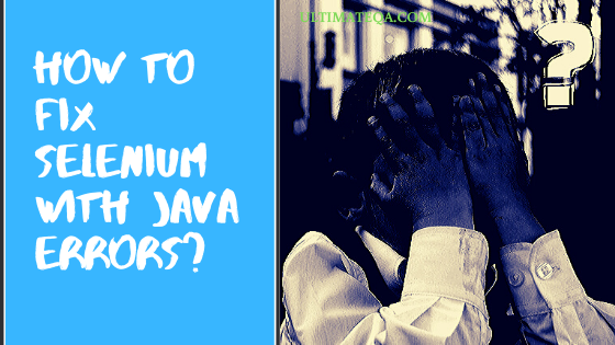 selenium java errors