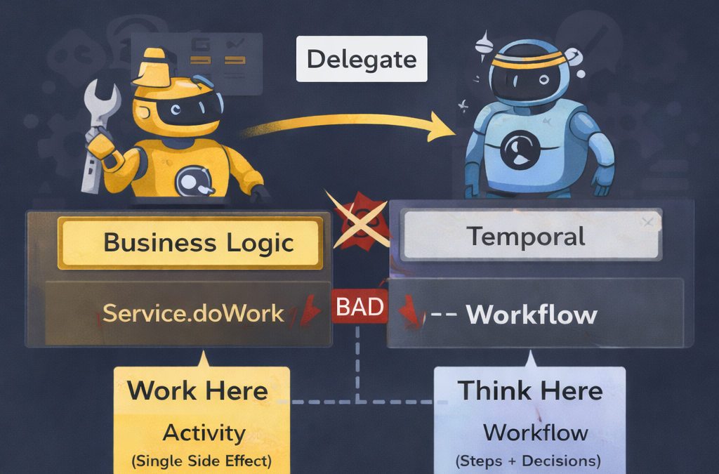 Why Temporal Activities Should Delegate and Not Do the Work